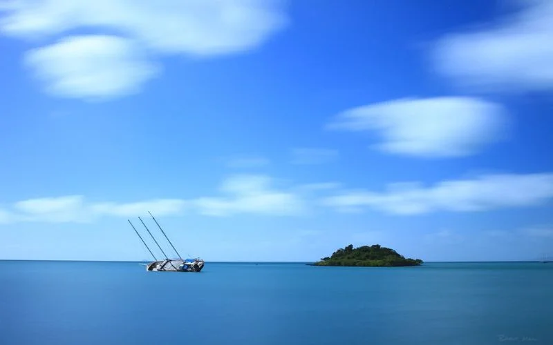 long exposure effect of moving clouds, smooth cloud effect, blurred clouds photography