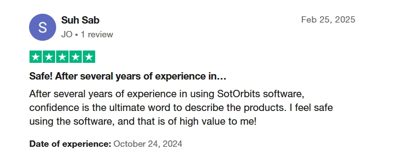 Trustpilot review on Softorbits, SoftOrbits review