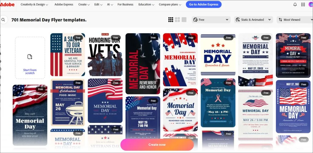free usa holiday infographic, memorial day marketing template, free patriotic flyer design