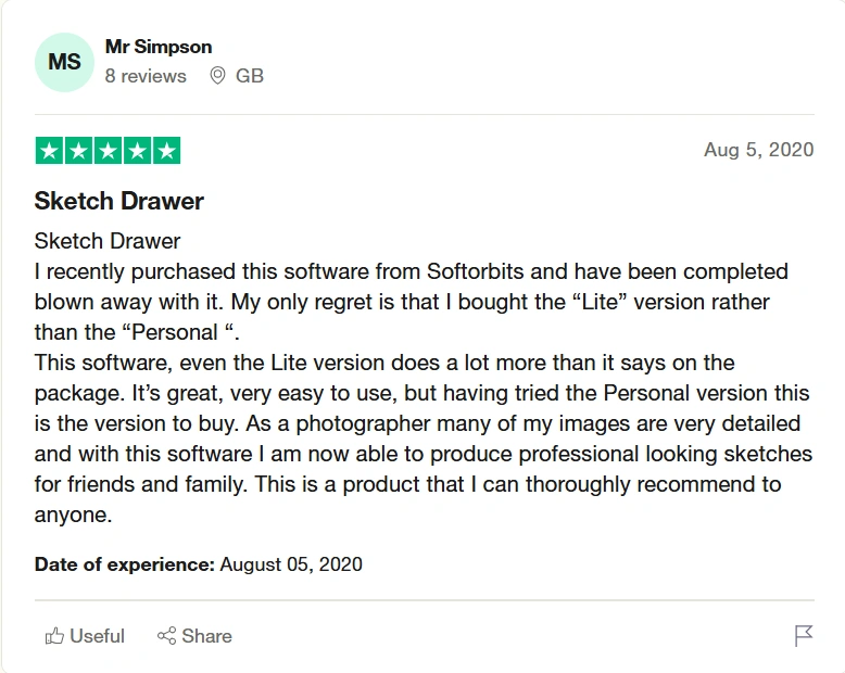 Trustpilot review on Softorbits, SoftOrbits review