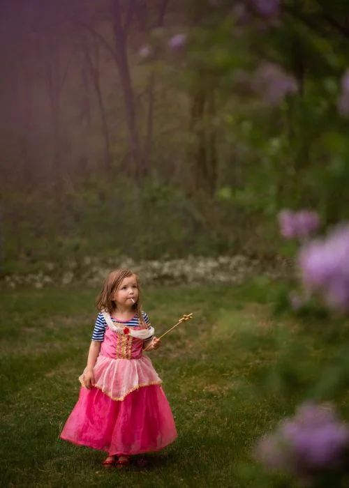 creative photo of a little girl clicked by talented photographer ally quinlan