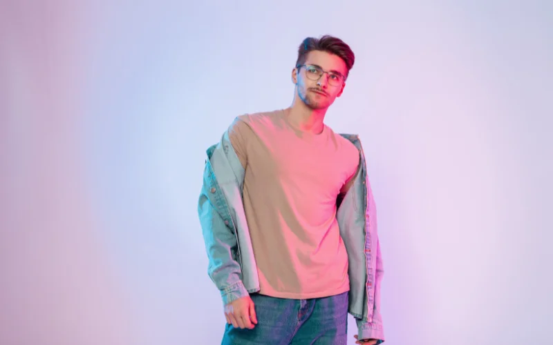 keep your arms relaxed for fashion photoshoot