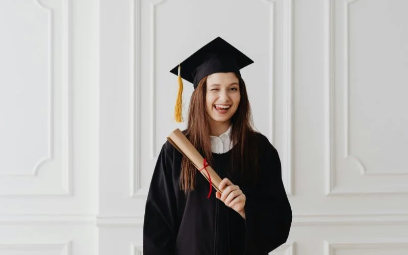 capture the classic cap and gown shot for graduation