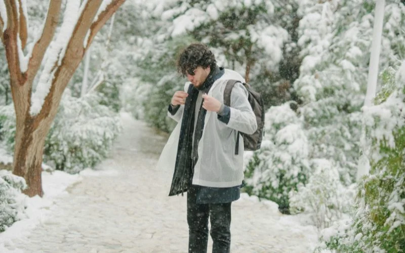 winter theme senior picture idea