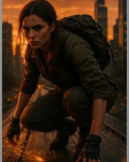 Artistic photo effect created with text-based AI edits