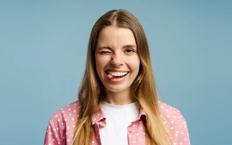 keep your tongue behind the teeth