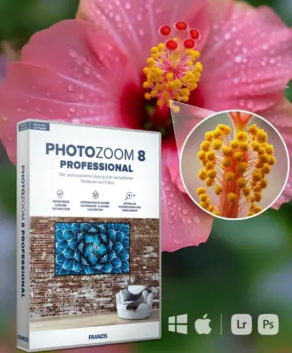PhotoZoom 8 pro, Enlarge and enhance photo, best digital photo editor, ai for photography, Photo Editing Software