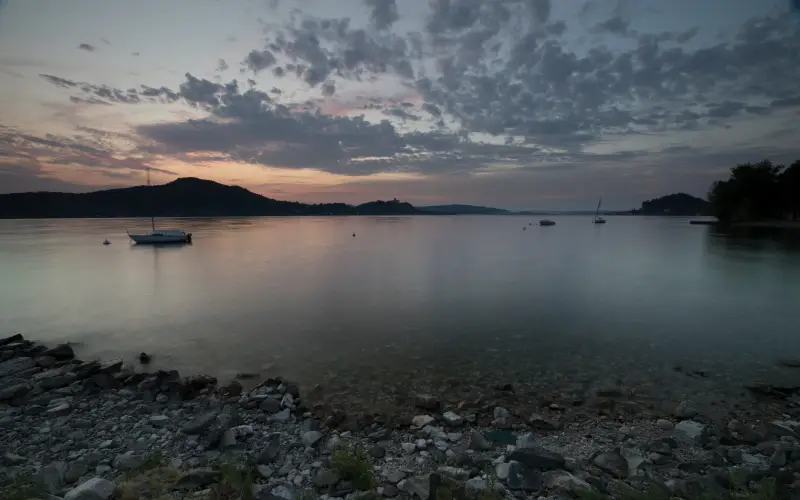 photo of a river before editing