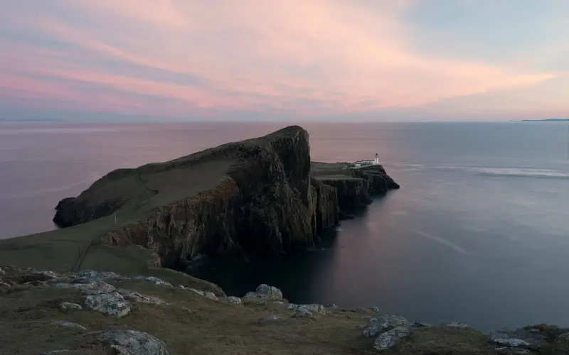 photo of a cliff before editing