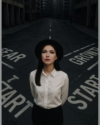 Artistic photo effect created with text-based AI edits