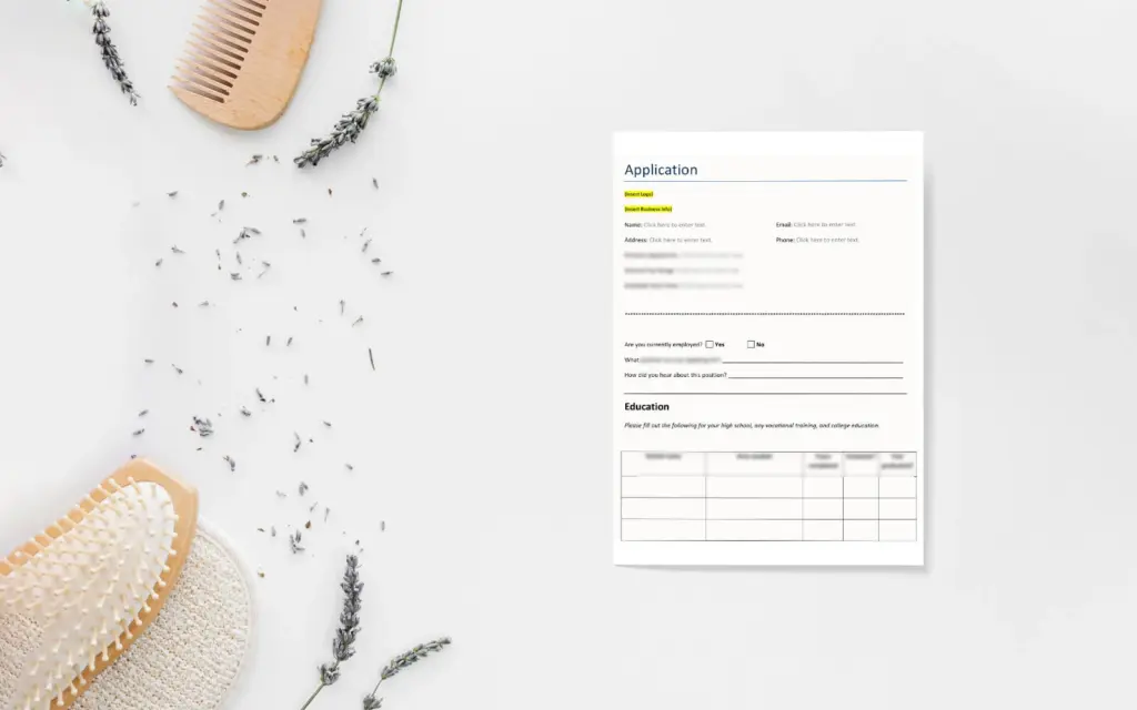 photography office forms