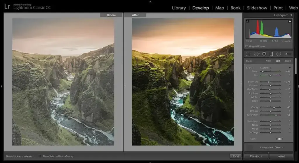 color correction examples