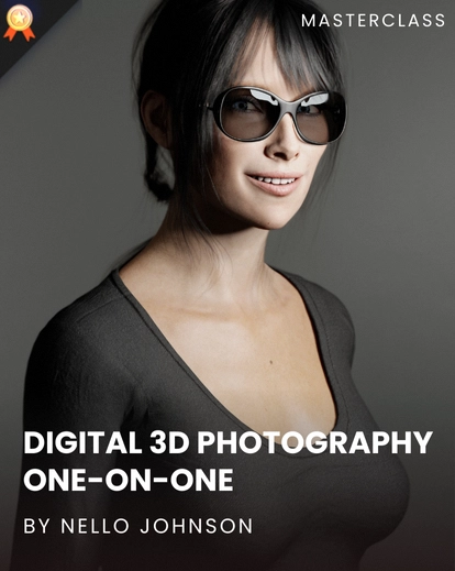 3d lighting setup feature image, digital 3d photography masterclass, 3d lighting setup,