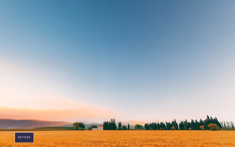 glden hour overlay before image