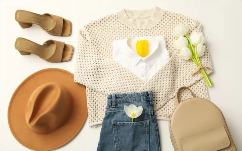 flat lay product photography, flat lay fashion photography