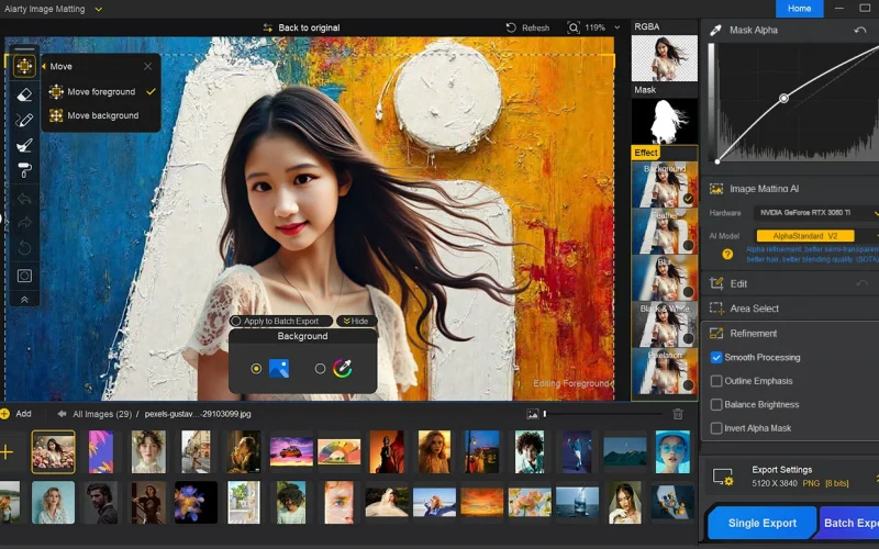 Step 3. Blend with New Background